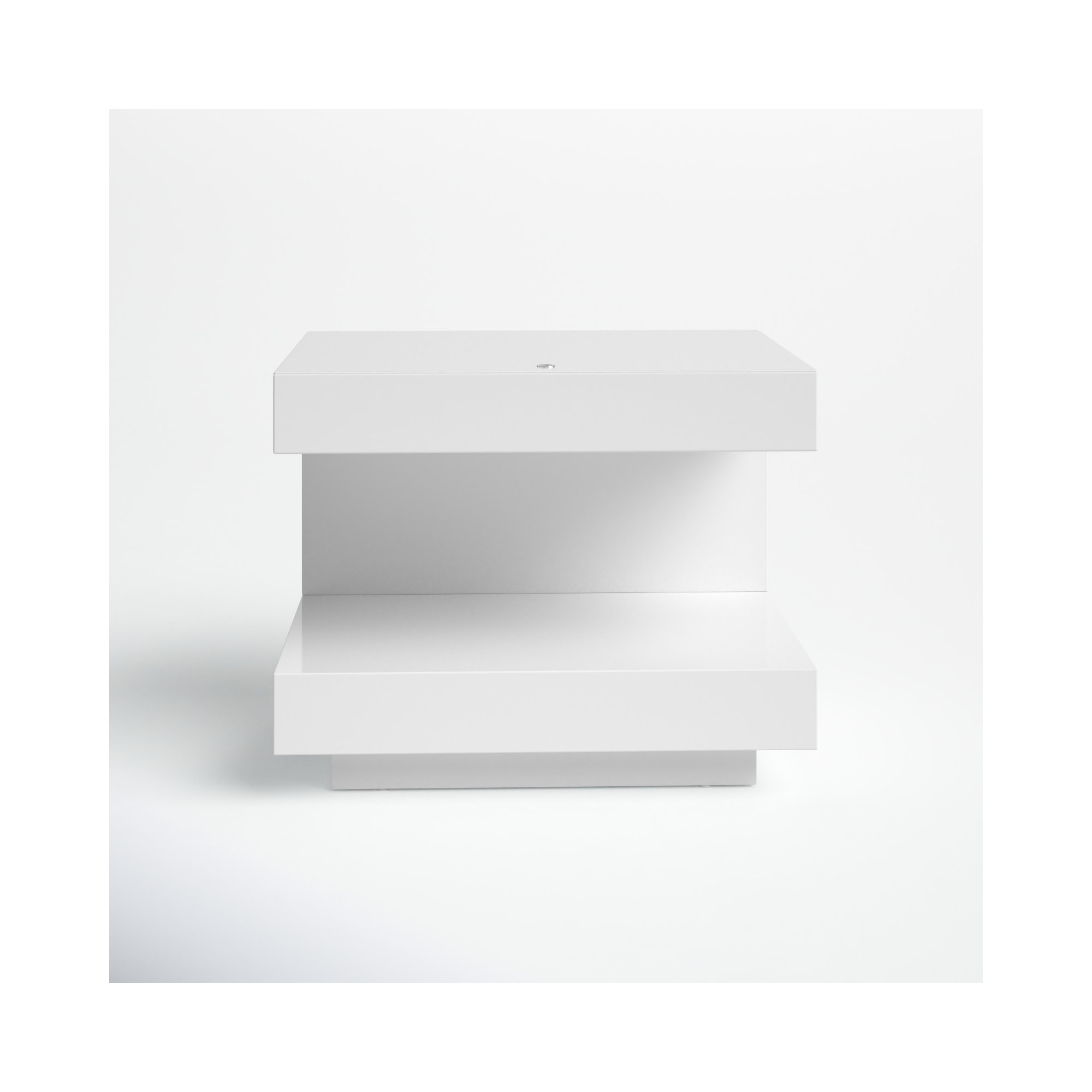 Stearns 1 - Drawer Nightstand, White Glossy