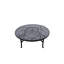 Ensemble de conversation de patio 5 pièces Byrge avec coussins et table à thé ronde 52 po