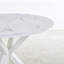 Table de salle à manger à piédestal - Table ronde en MDF de 42 po, table basse / de bout polyvalente pour la cuisine