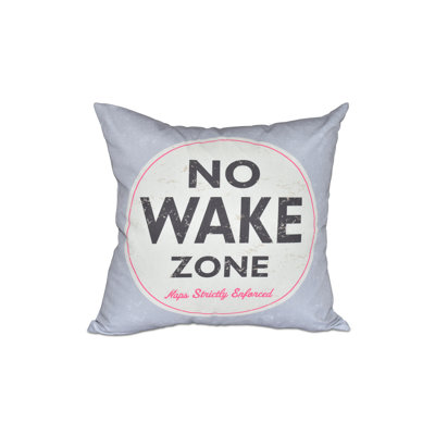 Willems Nap Zone Word Outdoor Throw Pillow