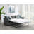 Bevis Upholstered Sleeper Sectional Chaise Sofa Grey-1470274537