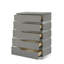 Coffres verticaux en bois Arielah Marchan, gris