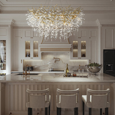 Modern14-light Chrome Crystal Chandelier With Tree Branch Design