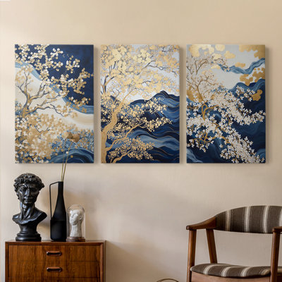 Lanscape Study  Series  XXXIX  -Premium Gallery Wrapped Canvas Set -Ready to Hang
