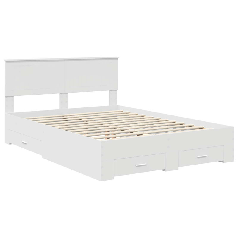 Bed, 140 x 190cm, White