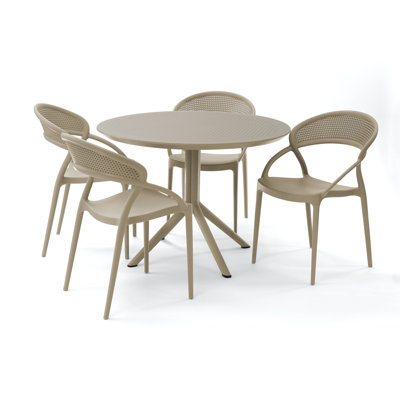 Farrah Sunset 5 Person Dining Set