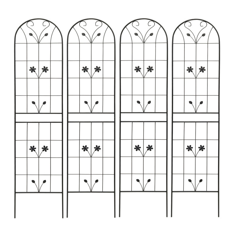 Paquet de 4 treillis de jardin en métal