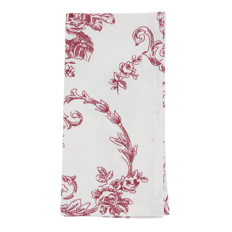 Serviette en lin 20 po Vickrey, Rouge