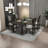 Black Rectangular Solid Wood Dining Table-776730579