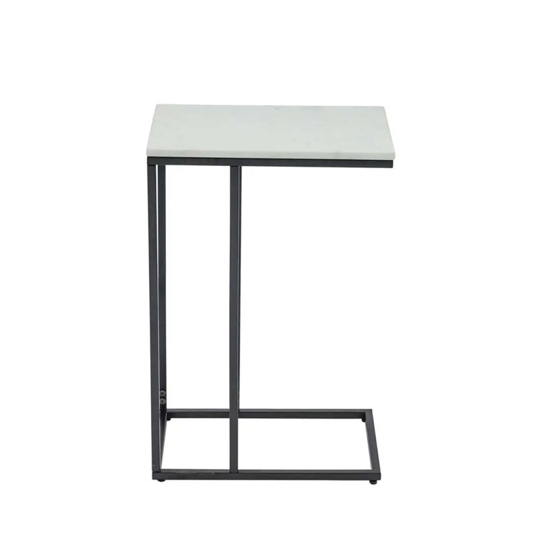 Elegant C-Shape Sofa Table for Compact Living Spaces