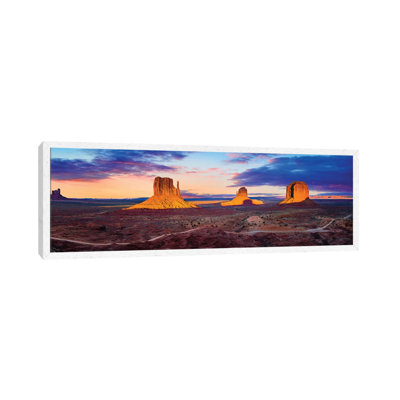 Sunset Monument Valley by Susanne Kremer - Panoramic Print on Canvas