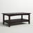 Shaker Cottage 2-Tier Rectangular Coffee Table, Espresso-1967891298