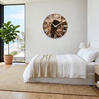 Horloge murale en verre ultra transparent