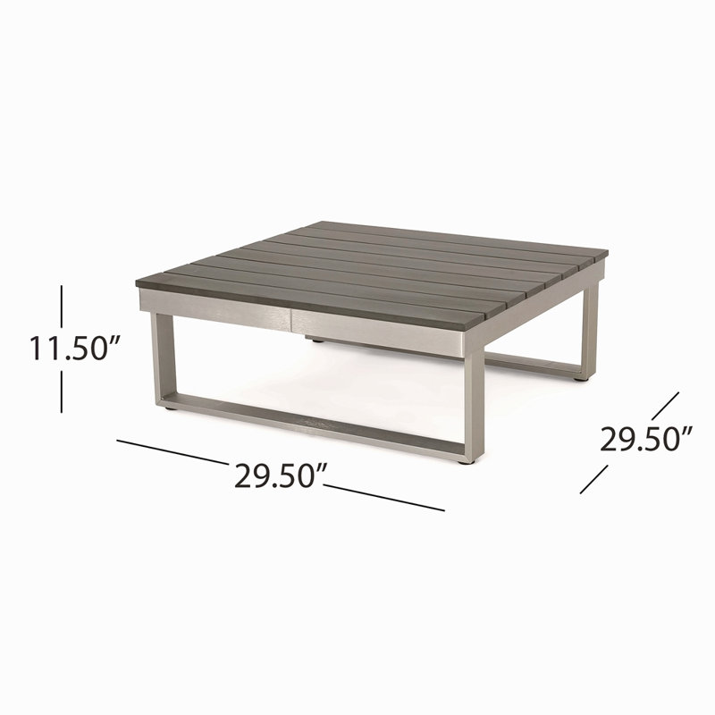 Ensemble de canapé d'extérieur en forme de V 5 places avec coussins, Coussin gris / cadre argenté