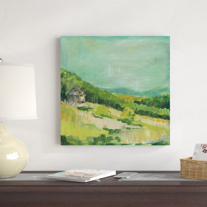 " Upper Fields " by Sue Schlabach Painting Print, 20" H x 20" W x 1.25" D