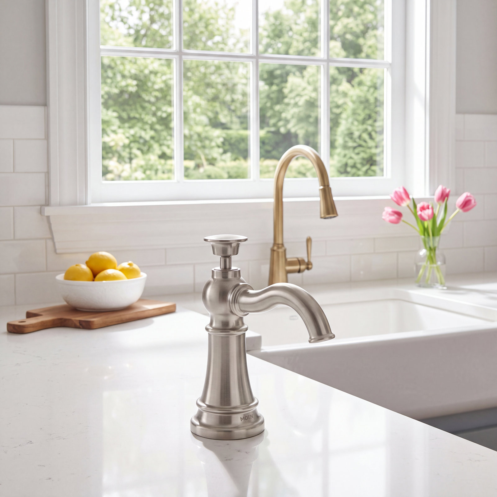 Moen Soap Dispenser, Spot Resist Stainless