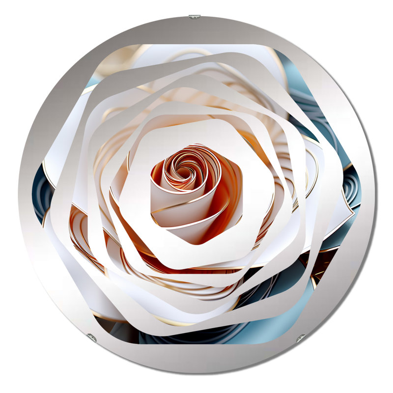 Varosha - Miroir décoratif Amorphe, 23,6 po x 23,6 po
