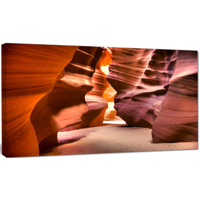 Bright Antelope Canyon - reproduction de photo sur toile tendue