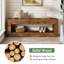 Banc de 47 po en bois massif avec rangement pour chaussures-1728959207