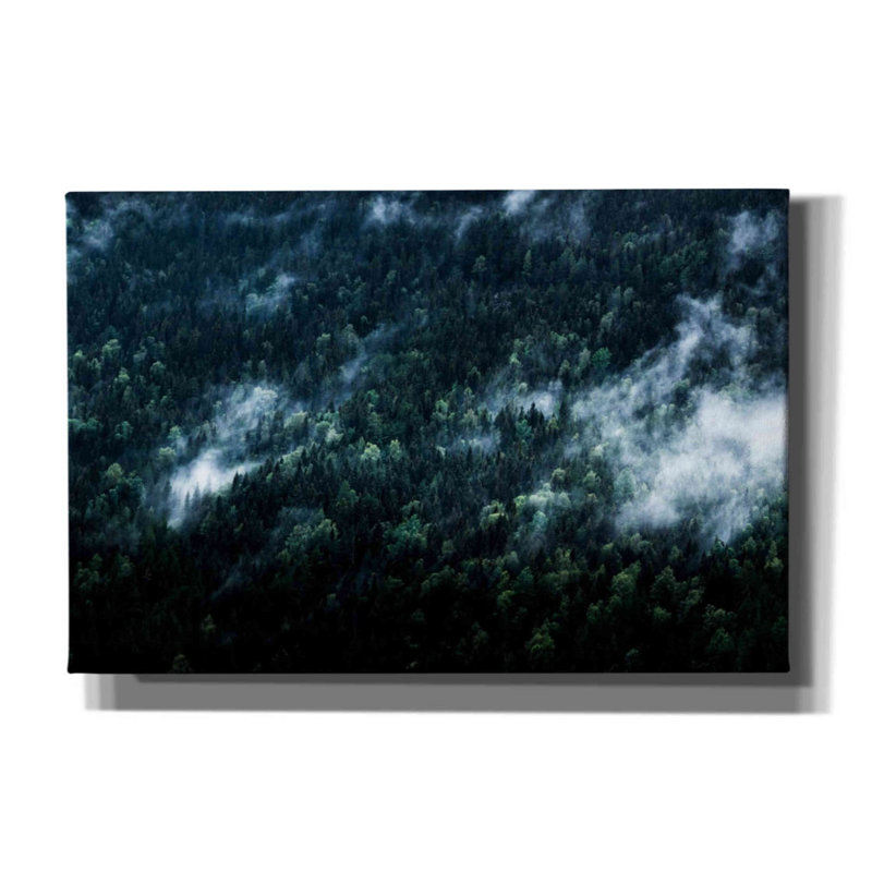«Foggy Forest Mountain» par Nicklas Gustafsson, H 40 po x l 60 po x P 1,5 po
