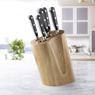 Sabatier Professional 6 Piece High Carbon Stainless Steel Knife Block Set