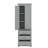 Towering Storage Cabinet With Three Drawers And Adjustable Shelves-2030553642