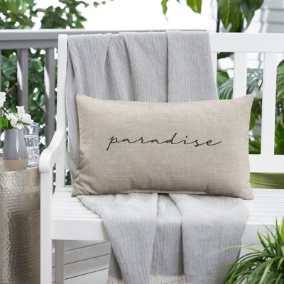 Embroidered Sunbrella® Outdoor Throw Pillow