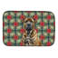 Tapis de séchage Brindle Boerboel Christmas PoinsettIas