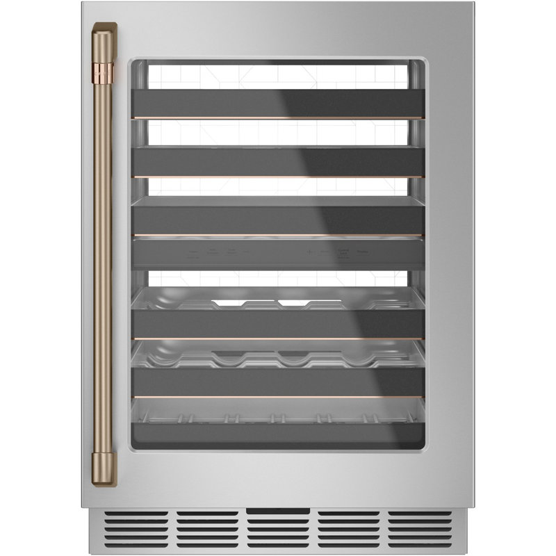 Undercounter Refrigerator Bar Pull, Brushed Bronze