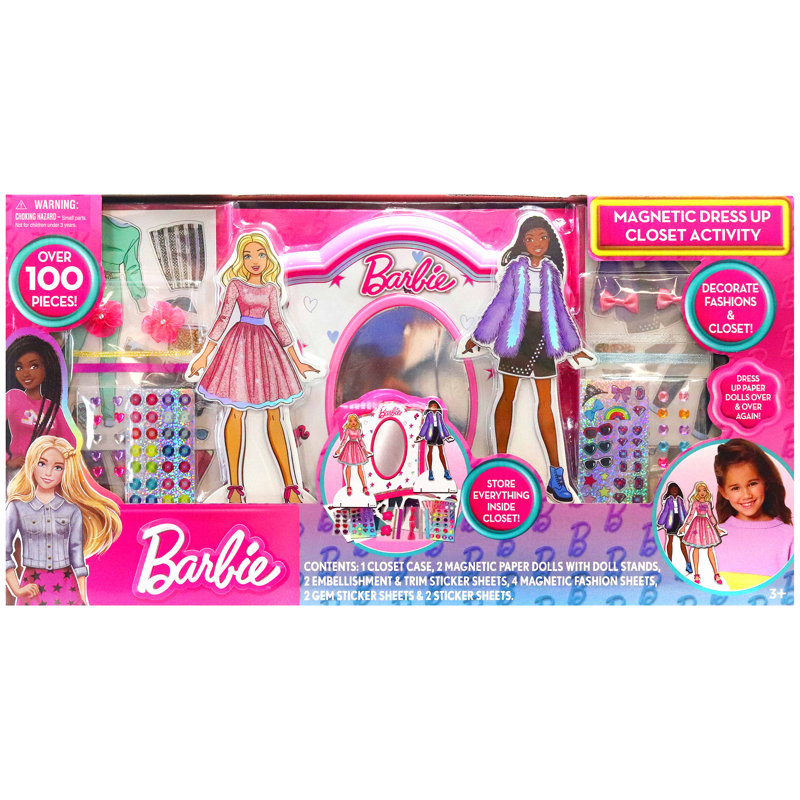 Barbie: activité de garde-robe magnétique
