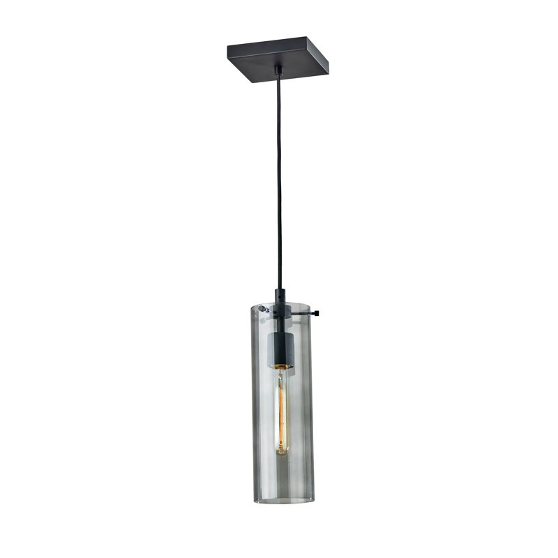 Luminaire suspendu cylindrique à 1 lumière Gilbert