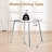 Allisandra Round Unfinished Glass Top Metal Base Dining Table-188628562