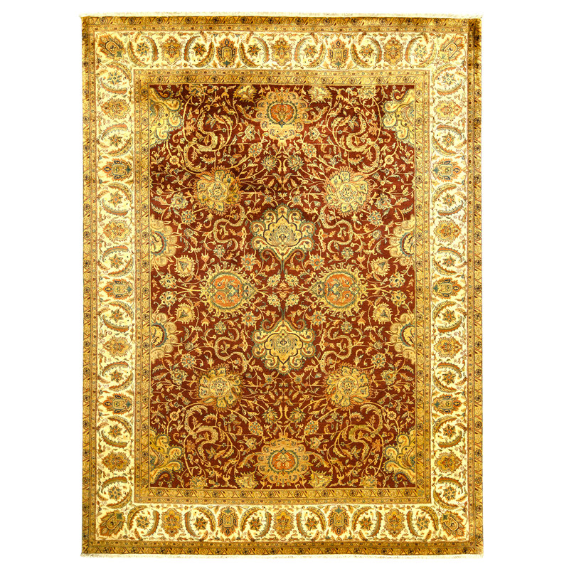 Quality Red Rugs Bokara Rug Co., Inc. High-Quality Hand-Knotted Red And Cream Area Rug ...