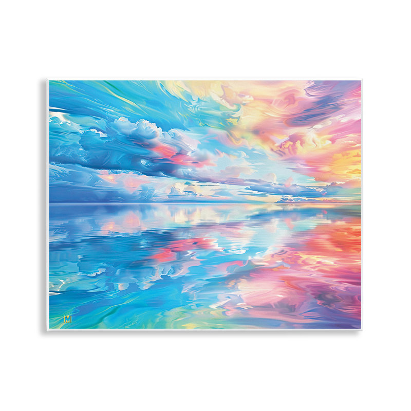 Plaque murale Prismatic Rainbow Sunset, design par Michael Ward