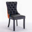Chaise rembourrée en polyuréthane et velours-232385328
