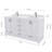 Maya 59.25 " Freestanding Standard Double Bathroom Vanity Base-92461884