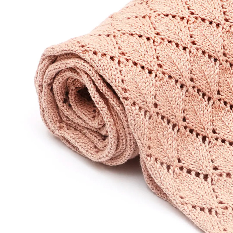 Couverture pour bébé (bleu), Vieux rose