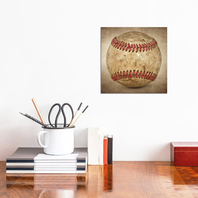 Vintage Hardball 1 Piece Wall Art on Canvas