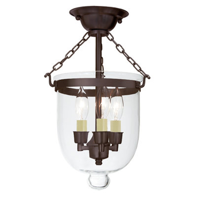 Sarahi Glass Semi Flush Mount