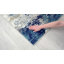 Tapis abstrait blanc cassé / bleu Elkmont-46033405