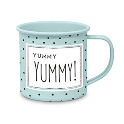 Powder-coated Metal Coffee Mug