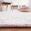 Tapis ivoire / rouge en laine tissé à la main Sharene-1580340751