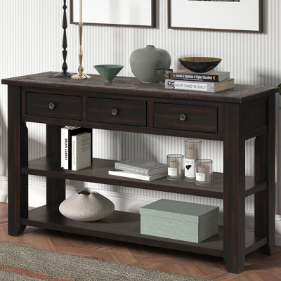 48'' Top Console Table Modern Entryway Sofa Side Table