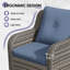 Tinh 2 - Person Outdoor Seating Group with Cushions-1415874959