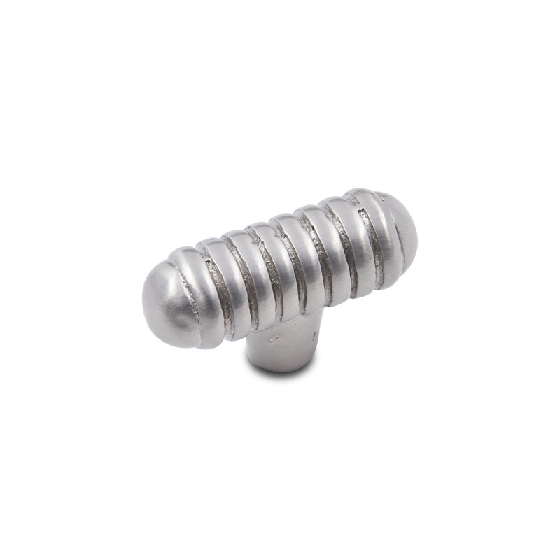 Poignée nervurée patinée CK Series, Nickel satiné, Petit