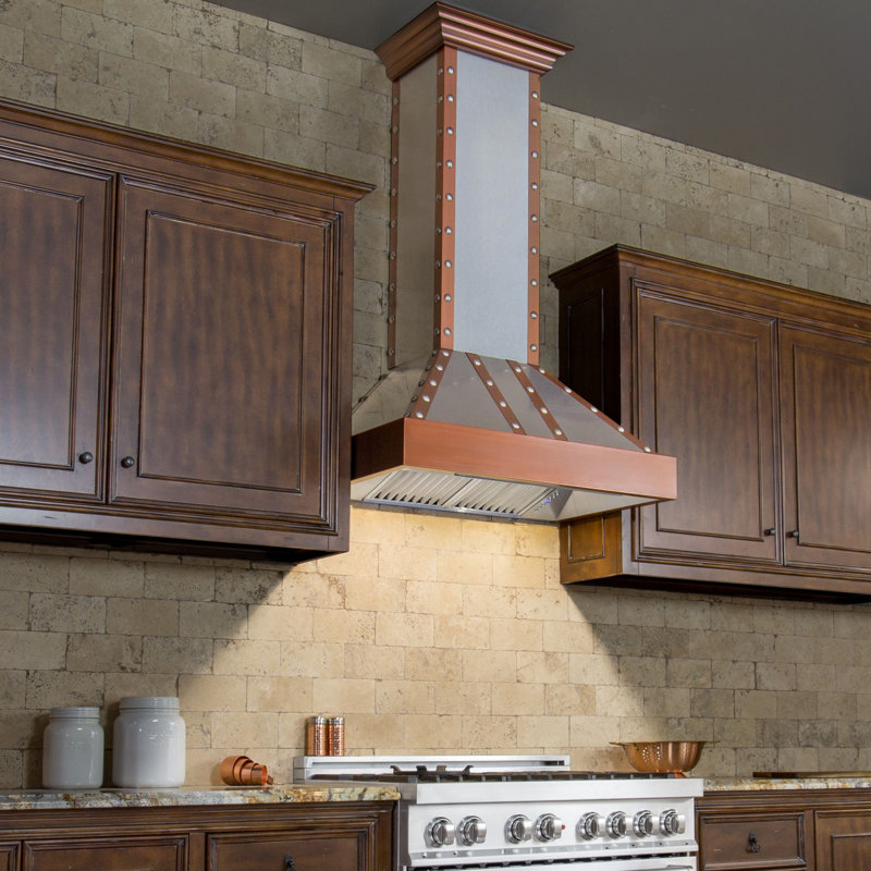 36" DuraSnow® 700 CFM Ducted Wall Mount Range Hood, Satin Stainless Steel, 36"