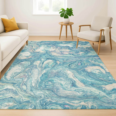 Tapis abstrait lavable à la machine de qualité supérieure Mayfield