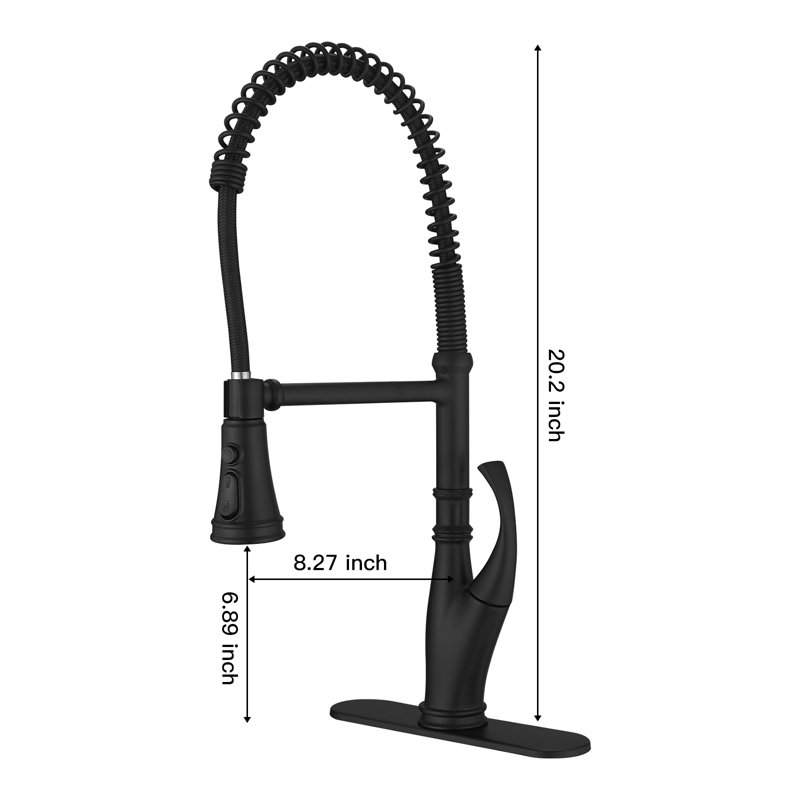 VIBRANTBATH Pull Down Kitchen Faucet