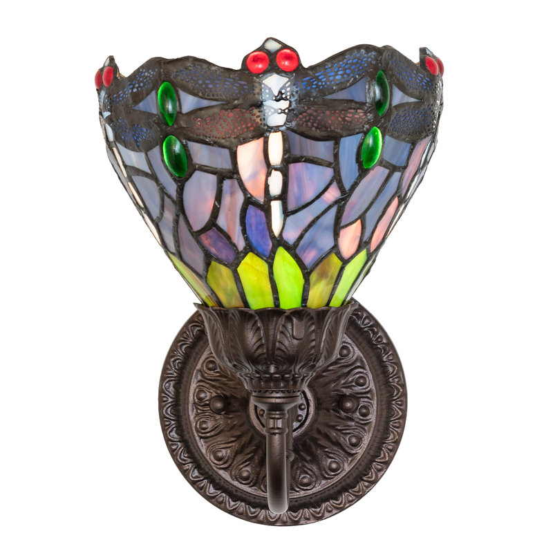1 - Light Armed Sconce, Blue/Purple/Green/Red/White