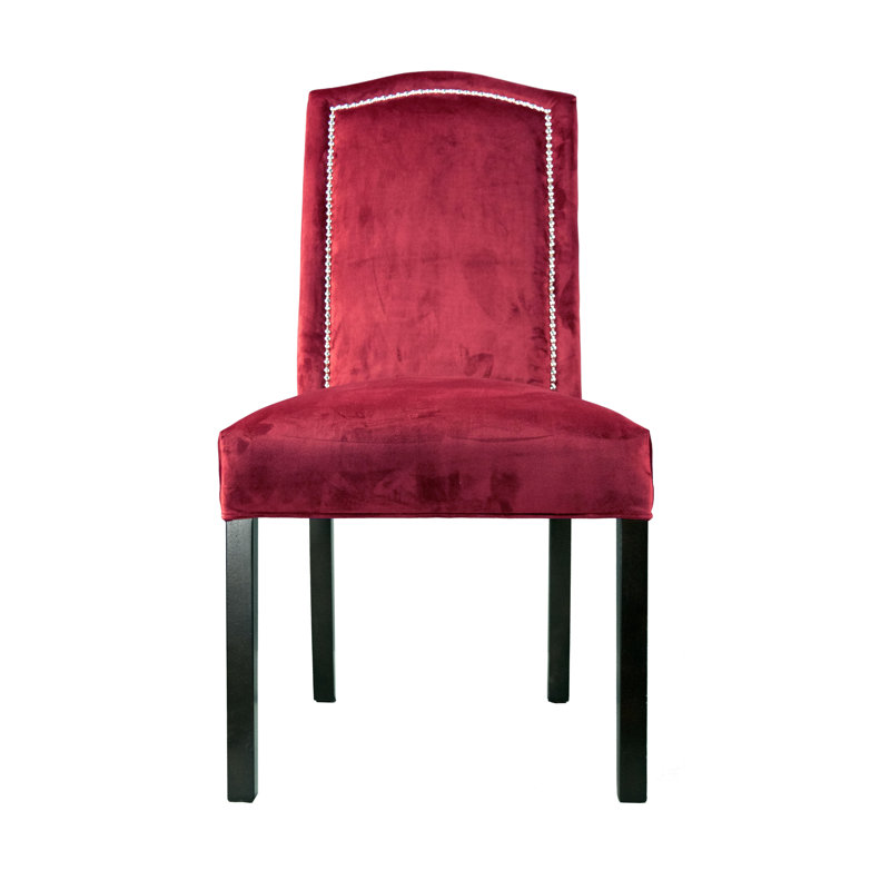 Kedarnath 17'' H Upholstered Dining Chair, Rust Red